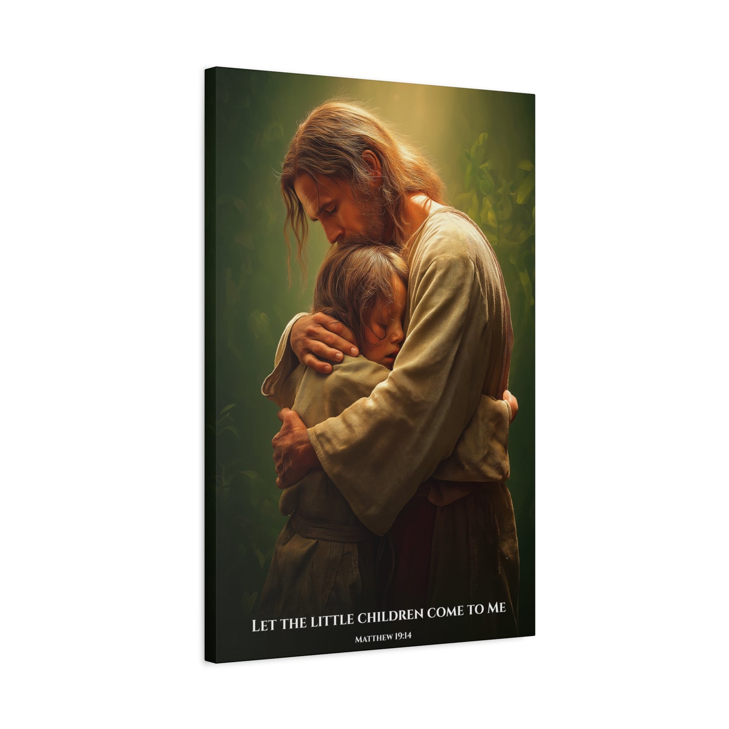 Inspirational Canvas Wall Art, Jesus and Children, Home Decor, Faith-Based Gift, Religious Wall Decor, Christian Art